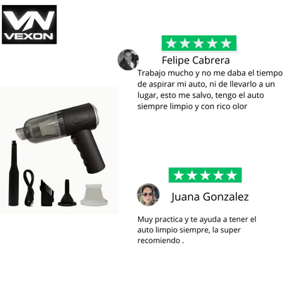 ASPIRADORA AUTOMOTRIZ + AROMATIZANTE DE REGALO